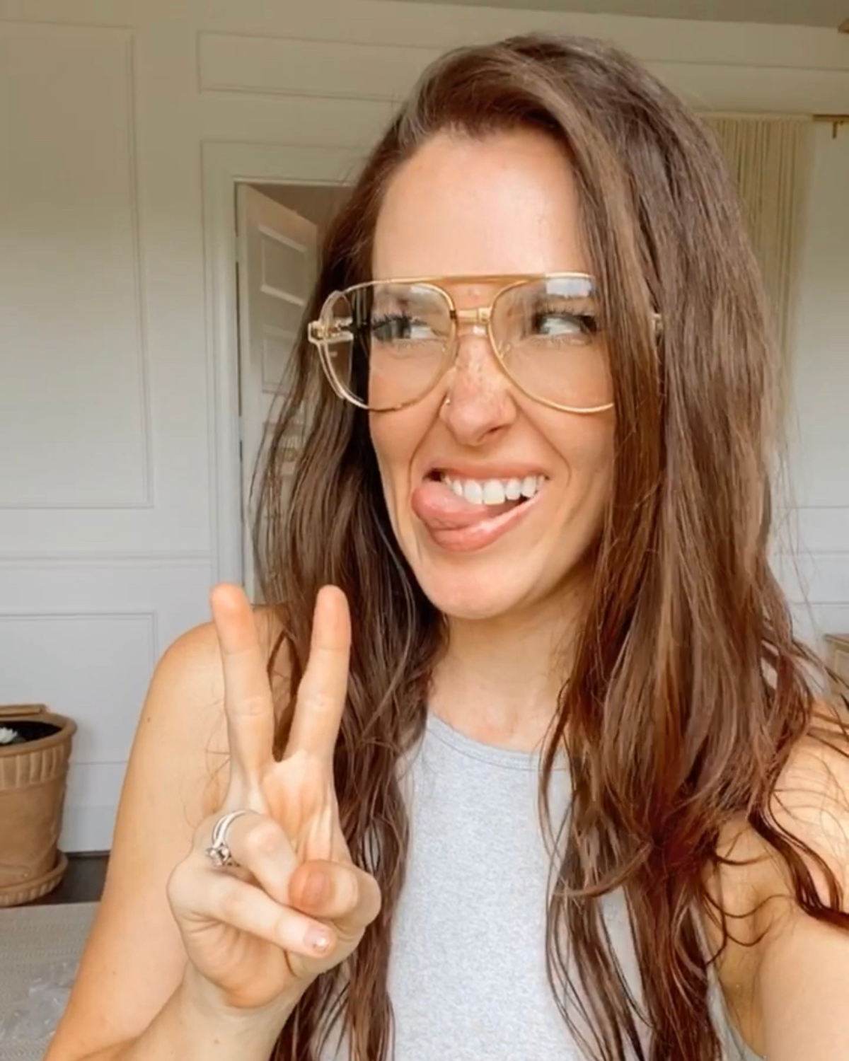 EYES ON ME | gold safety glasses